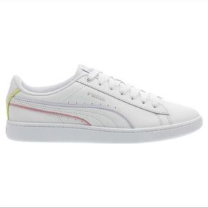 PUMA Women's Vikky V2 White Sneaker - Ladies Tennis Shoe